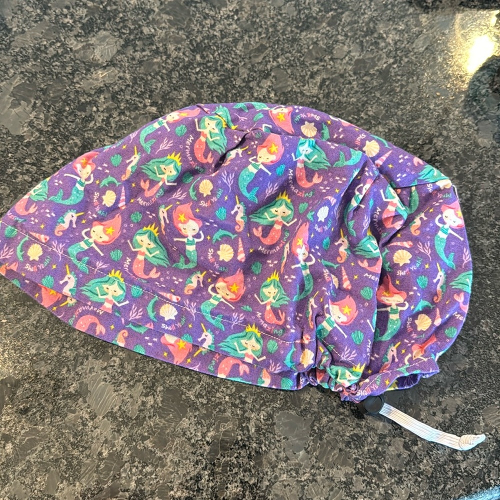 Purple Mermaids Scrub hat